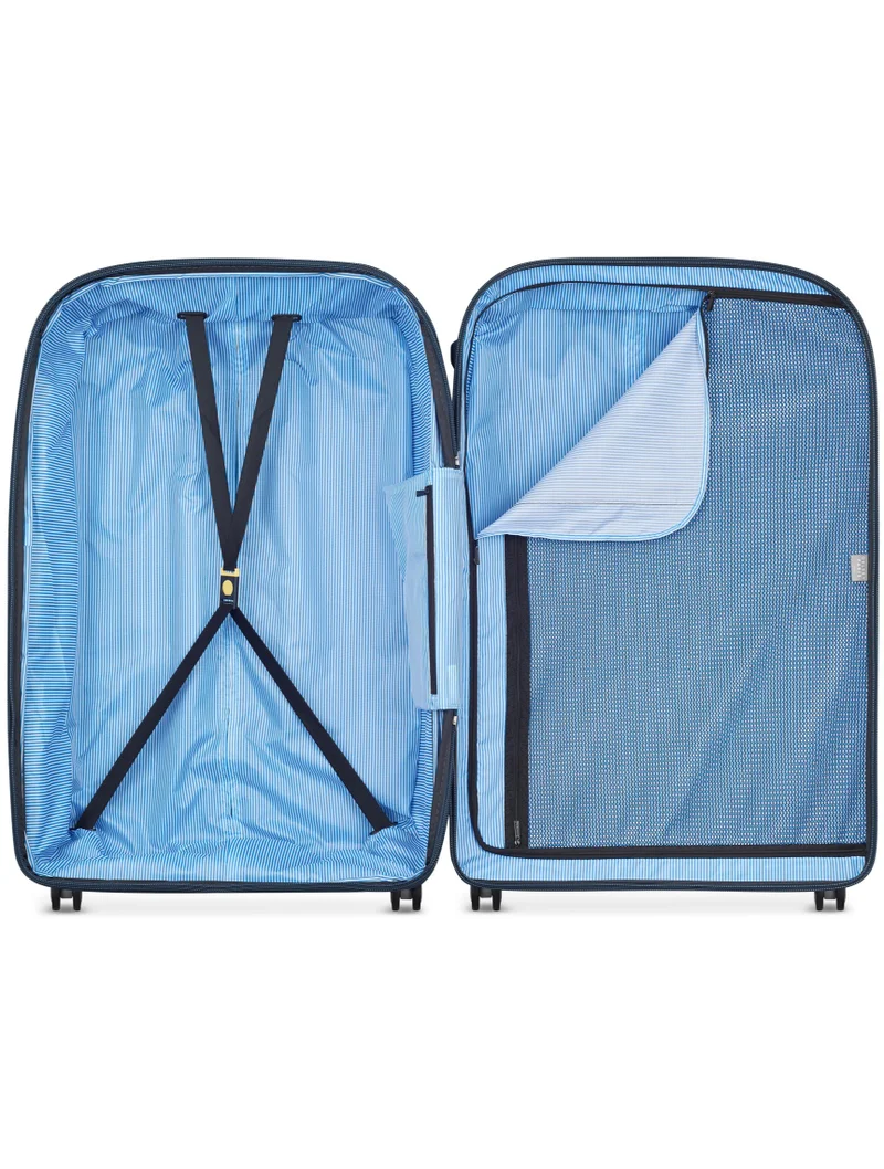 ديلسي _باريس حقيبة سفر كلافيل 83 سم بعجلات مزدوجة قابلة للتوسيع - أزرق جينز